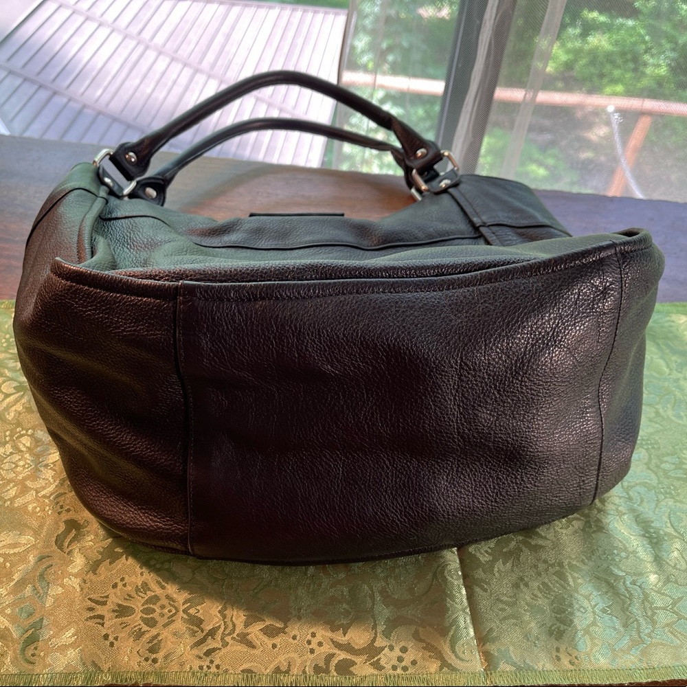 Aleanto Collezioni Made in Italy black leather cute large bag. Cute design. - Picture 13 of 15